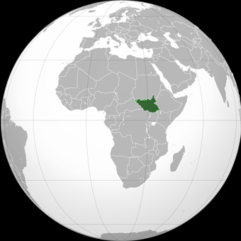 south sudan map